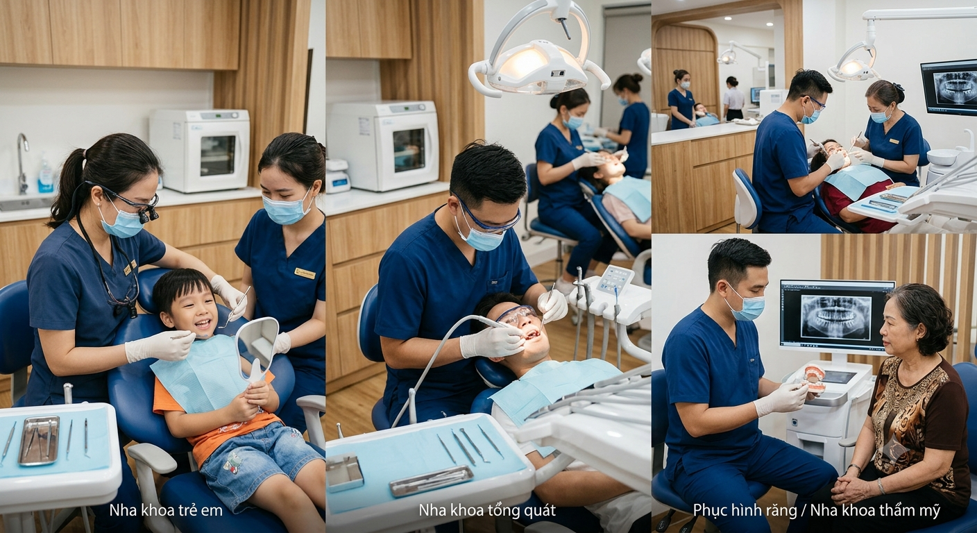 Các dịch vụ chăm sóc và điều trị nha khoa phổ biến hiện nay